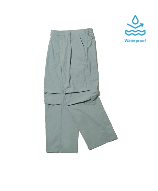 86-IRO283 [Waterproof] Windbreaker Parasuit Pants Mint
