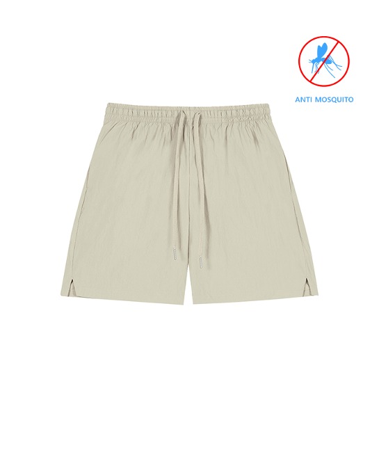 86-IRO293 [Anti Mosquito] Windcell short banding pants Ivory