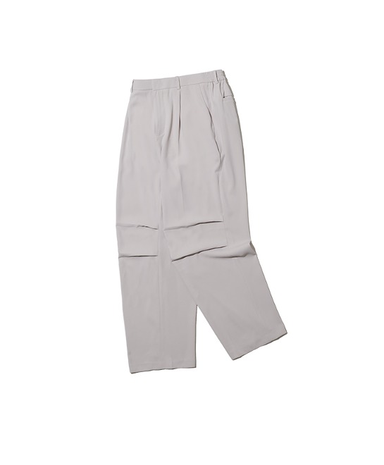 86-IRO269 Monotone Parasuit Wide Pants Light Gray