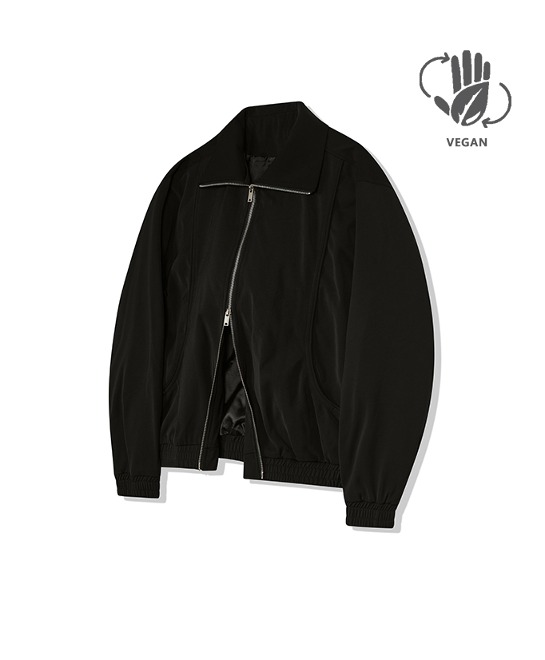 86-IRO255 Curved Blouson Jacket Black